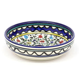 Ceramic Bowl with Flowers 5.75"