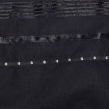 Tallit Set Black and White Striped Wool