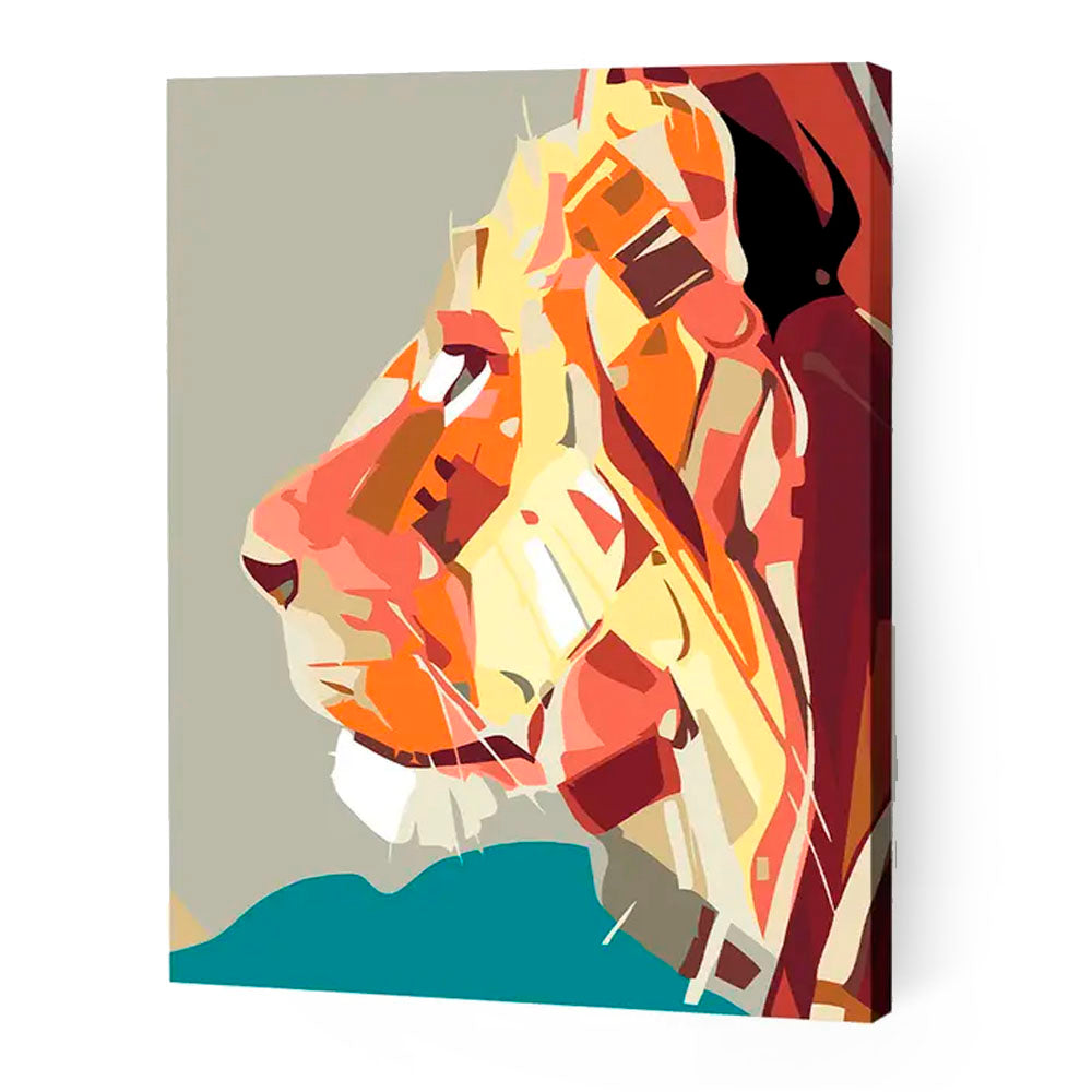 Paint by Numbers: Pop Art Lion