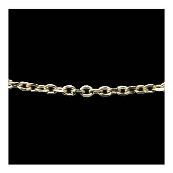 14K Gold Hollow Cable Chain 24"