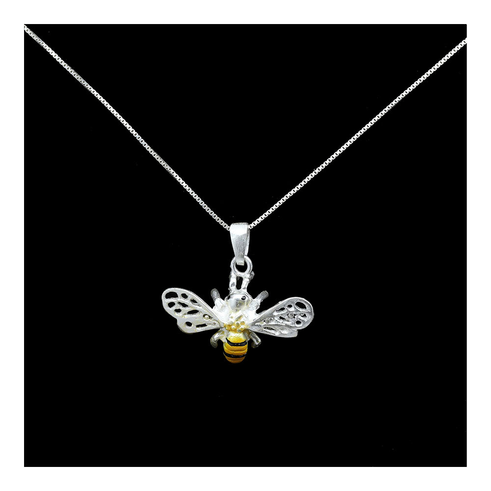 Handmade Sterling Honeybee Necklace