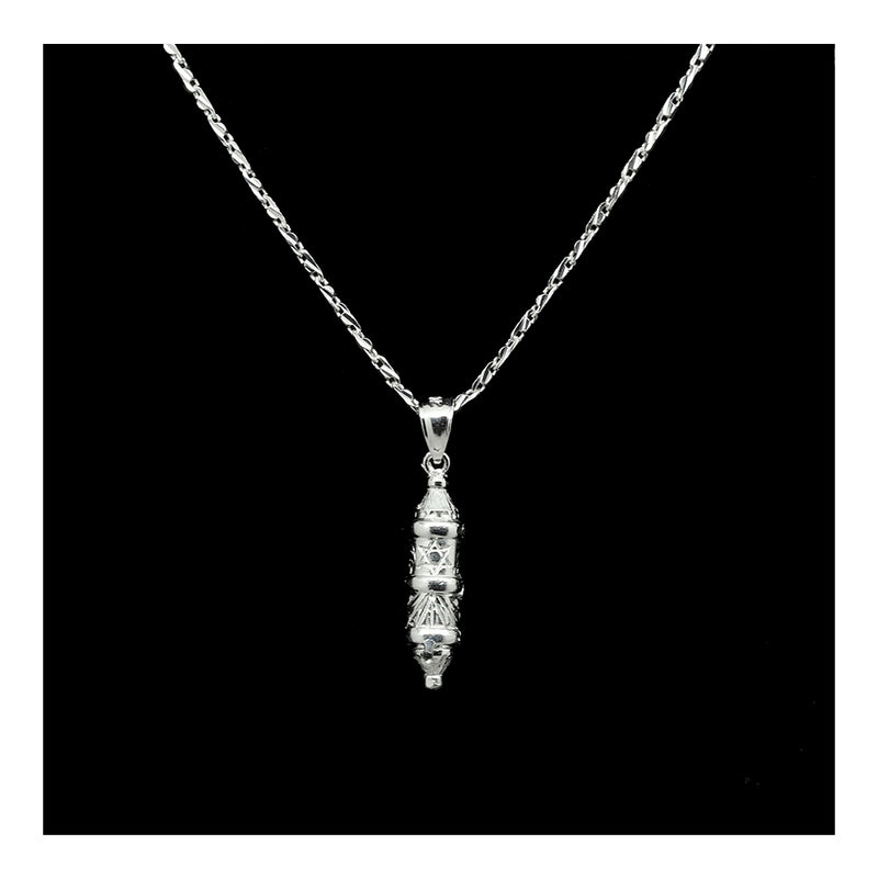 Petite Ornate Mezzuzah Necklace
