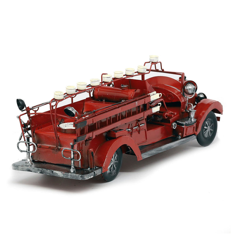 Vintage Style Fire Wagon Hanukkiah