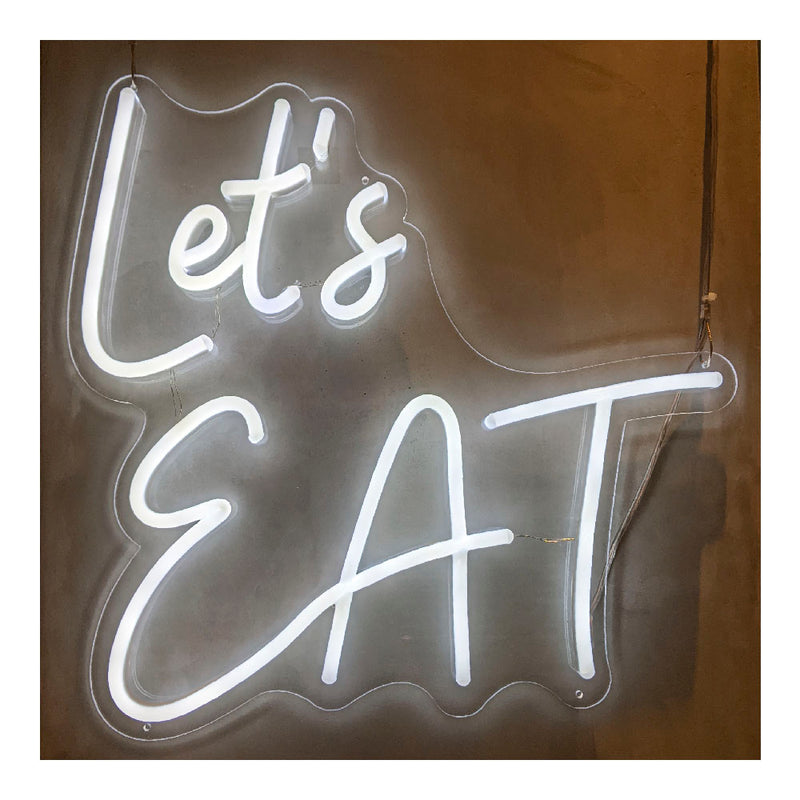 Sign- "Let's EAT" in LED neon