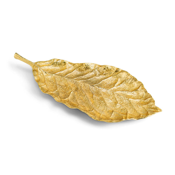 Magnolia Medium Platter in Gold