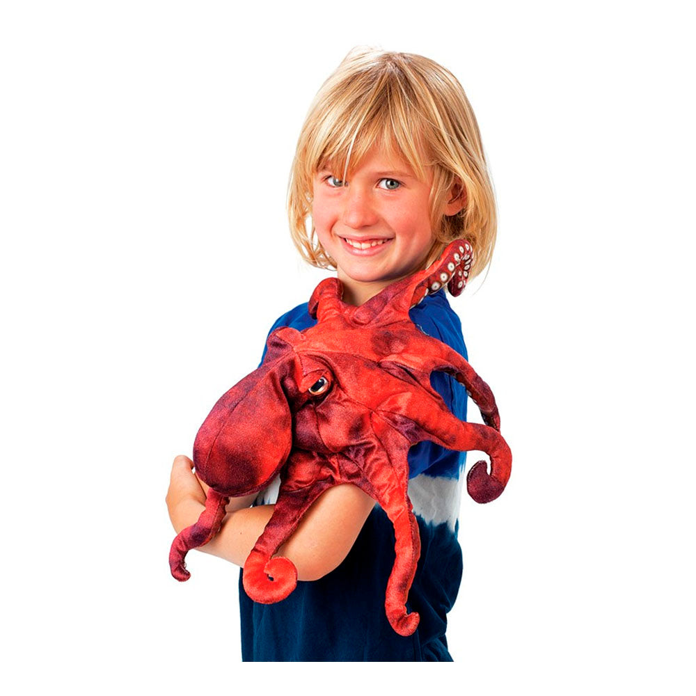 Red Octopus Puppet