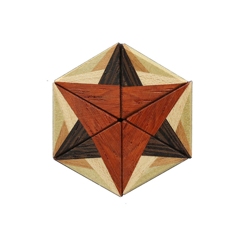 Hand Crafted Wood Magnet Set