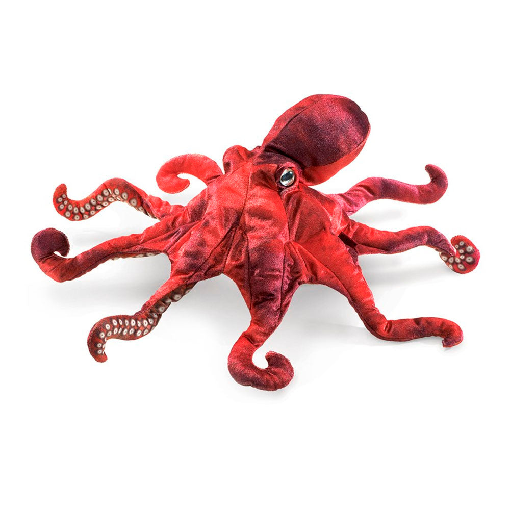 Red Octopus Puppet