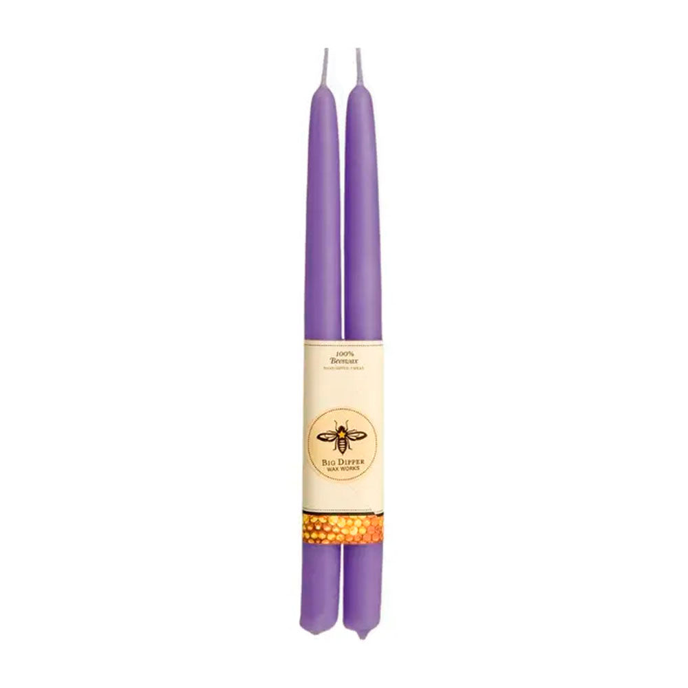 100% Pure Beeswax 12" Lilac Candle