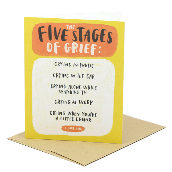 Greeting Card "Five Stages of Grief"