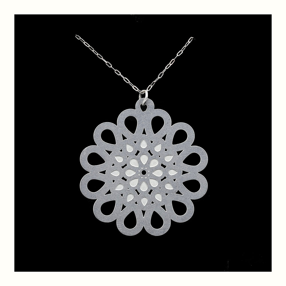 Geometric Flower Necklace