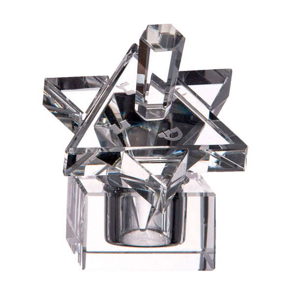Clear Star of David Dreidel
