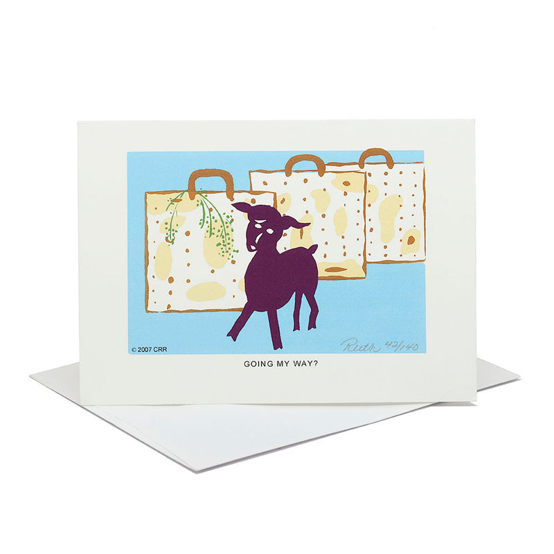 Greeting Card "Going My Way?" by Ruth Roberts