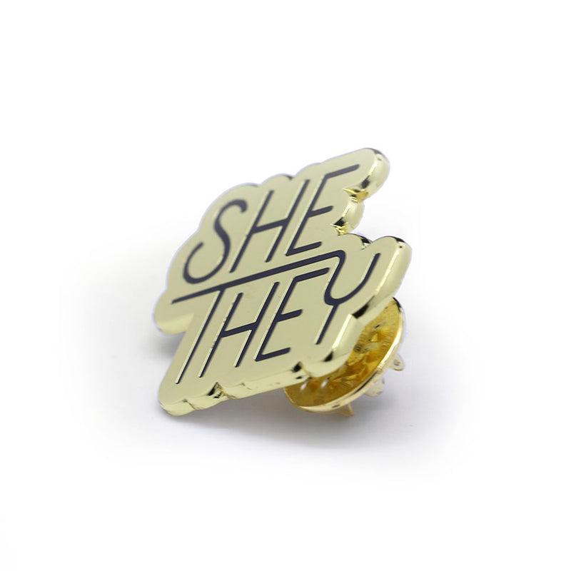 SHE/THEY Pronoun Pin