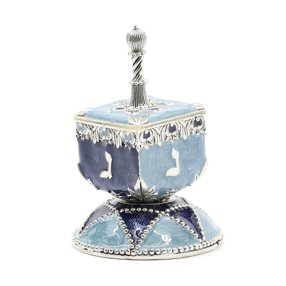 Classic Deidel with Blue Enamel Details and Stand