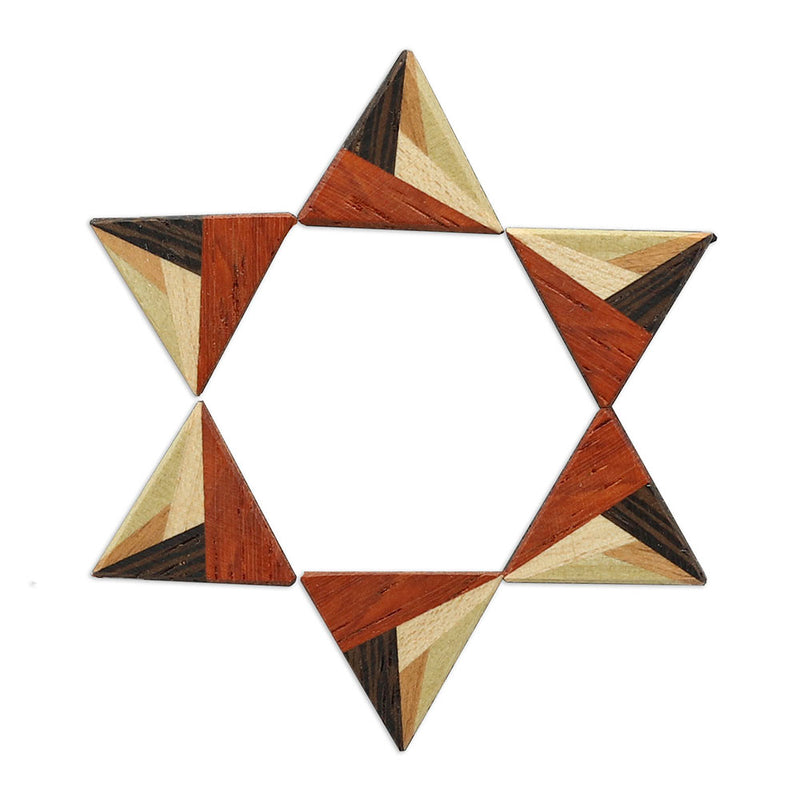 Hand Crafted Wood Magnet Set