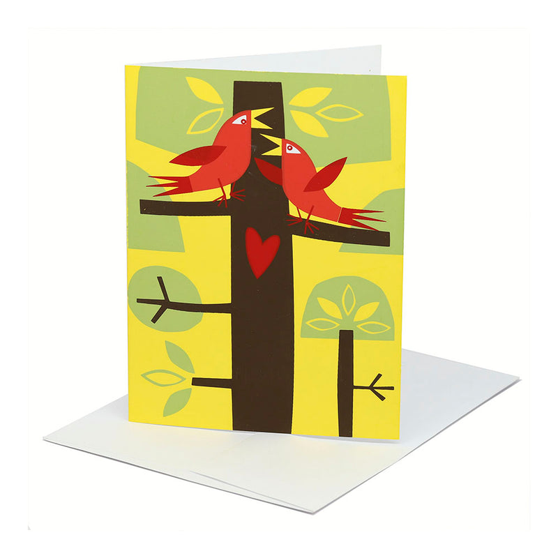 Greeting Card "Birds in a Tree" Birds in a Tree Anniversary Card