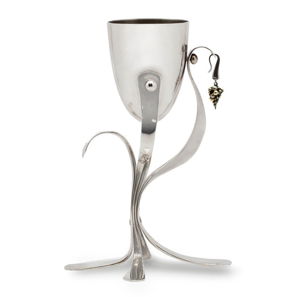 Kiddush Cup- Sterling Silver Grape Detail