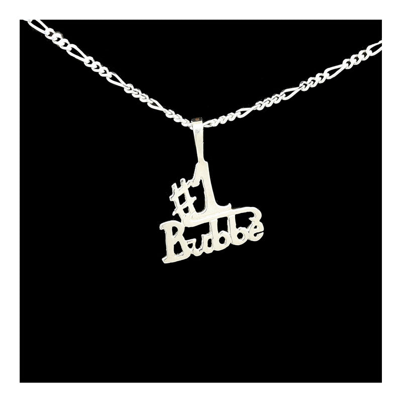 Sterling Silver #1 Bubbie Necklace
