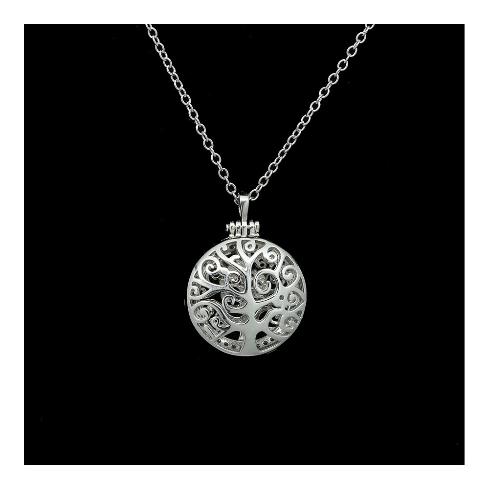 Sterling Silver Tree of Life Locket Necklace