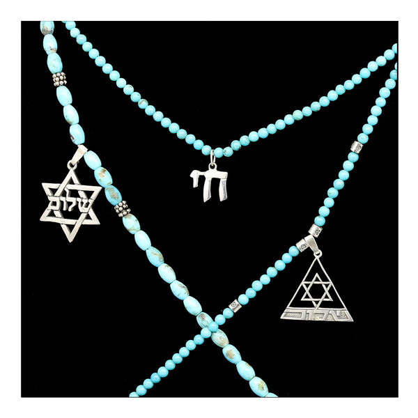 Judaica Necklaces with Turqoise