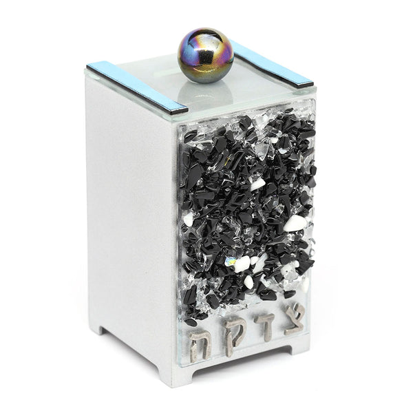 Fuesed Glass Black Rock Tezedaka Box