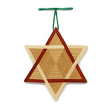 Hand Crafted Star of David Wood Ornament
