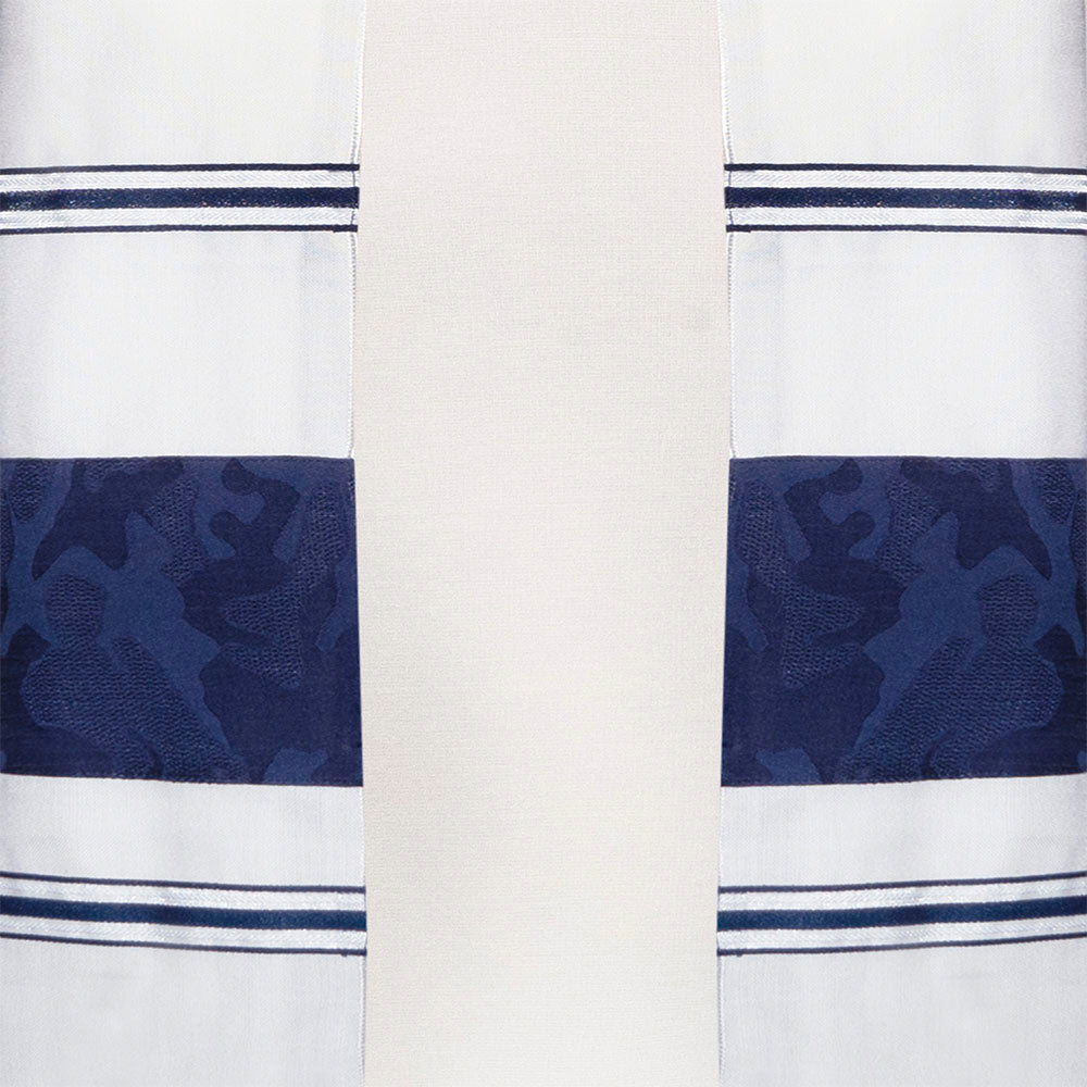 Tallit Set- Ramat Gan (Navy Camo Pattern)