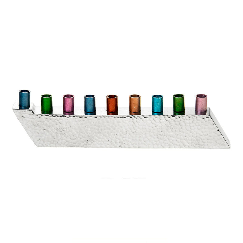 Colorful Aluminum Hanukkiah