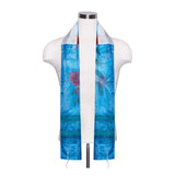 Tallit and Bag with Blue Promegranate Motif