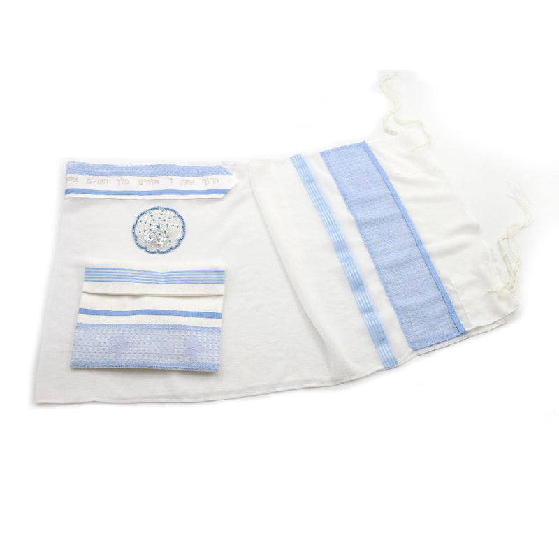 Tallit Set- Missouri (Pale Lace)