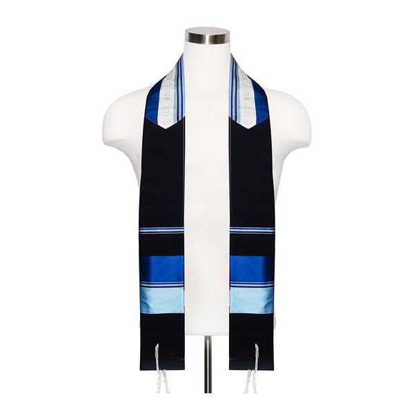 Tallit Set Kineret Blue on Black