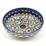 Ceramic Bowl with Flowers 5.75"