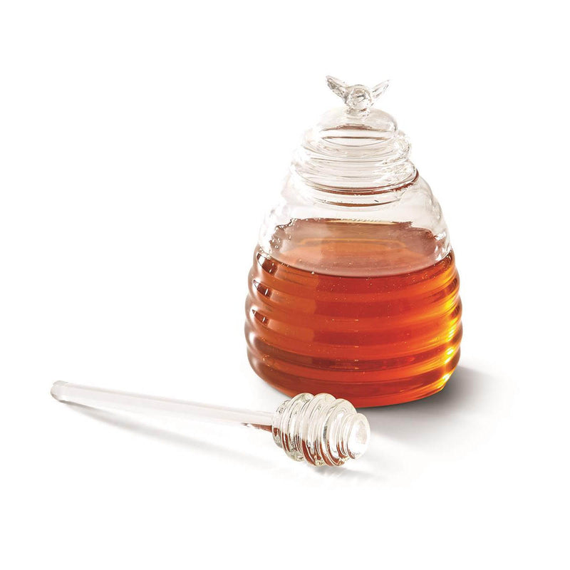 Glass Honey Pot with Dipper