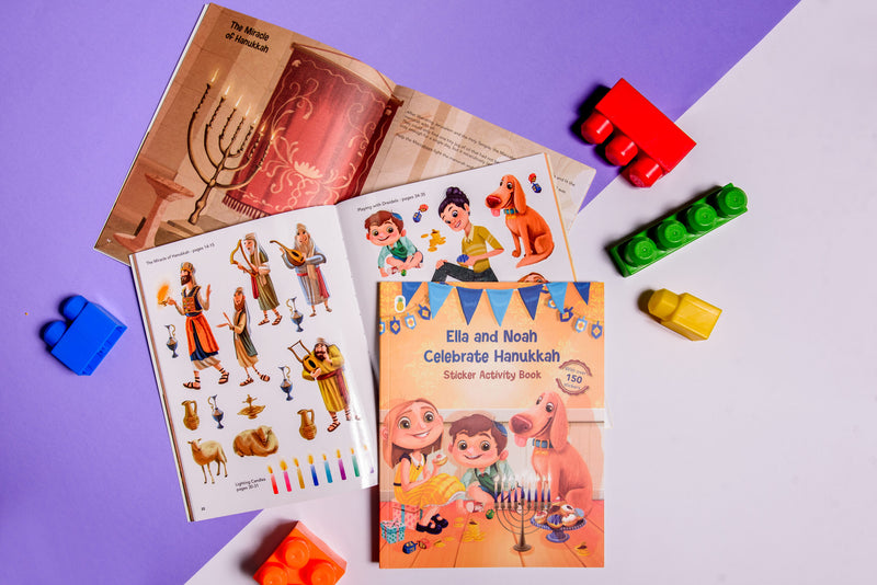 Ella and Noah Celebrate Hanukkah: Sticker Activity Book