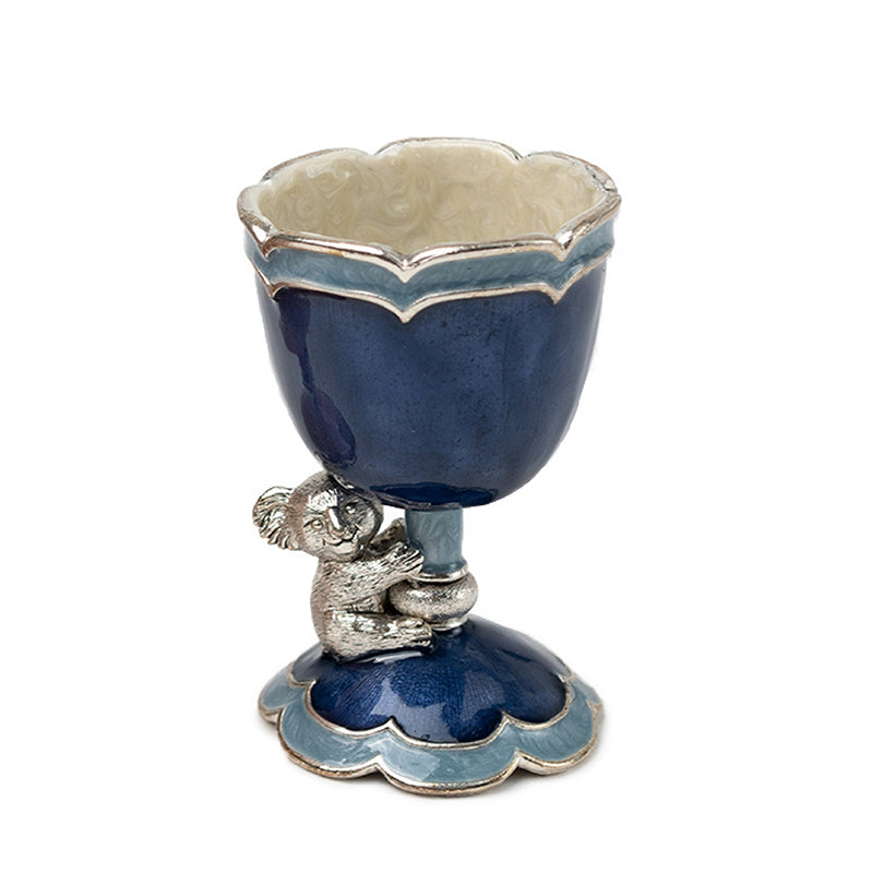 Blue Kiddush Cup with Koala